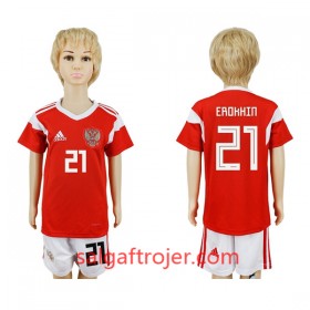 Rusland Fodboldtrøjer Erokhin 21 Børn Hjemmebanesæt VM 2018